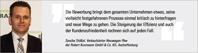 Statement Sascha Stößel Sascha Stößel, Kunzmann, Vertriebs Award 2014, kfz-betrieb