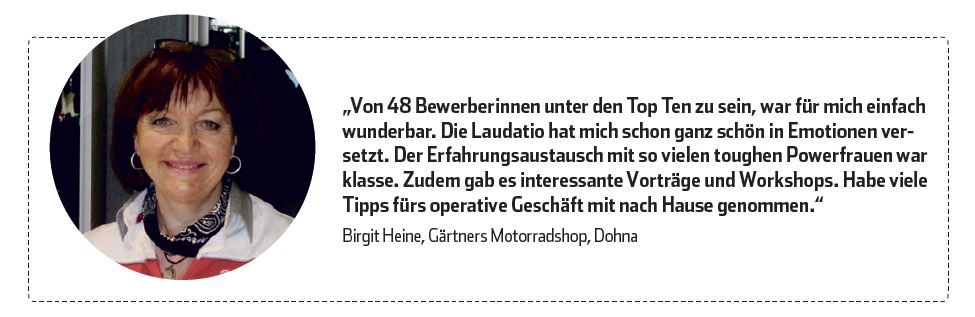 Statement Birgit Heine Statement Birgit Heine, Bike Woman