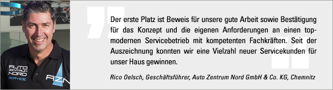 Statement Rico Oelsch Deutscher Werkstattpreis, Rico Oelsch