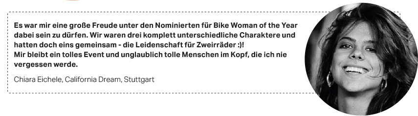 Statement Chiara Eichele Bike Woman of the year