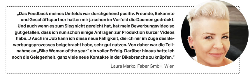 Statement Laura Marko Bike Woman of the year