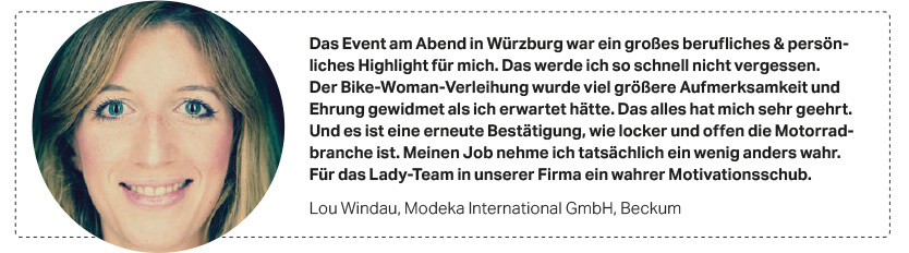 Statement Lou Windau Bike Woman of the year