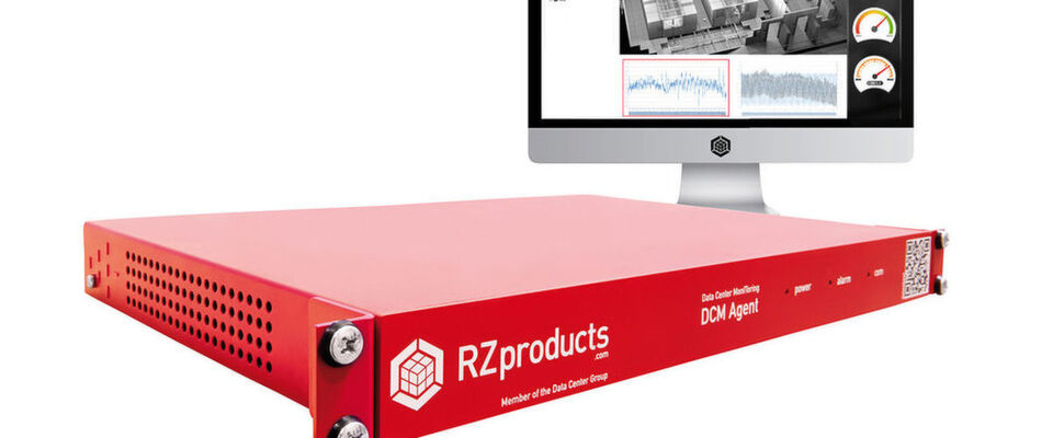 "DCM Agent" von RZ-Products benötigt eine Höheneinheit und weiß über Messstellen mit sämtlichen Bereichen und Komponenten Bescheid. "DCM Agent" von RZ-Products benötigt eine Höheneinheit und weiß über Messstellen mit sämtlichen Bereichen und Komponenten Bescheid.