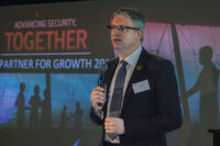 Symantec-Chef Christian Nern bei seiner Keynote auf dem Symantec Partner Event in München. Symantec-Chef Christian Nern bei seiner Keynote auf dem Symantec Partner Event in München.