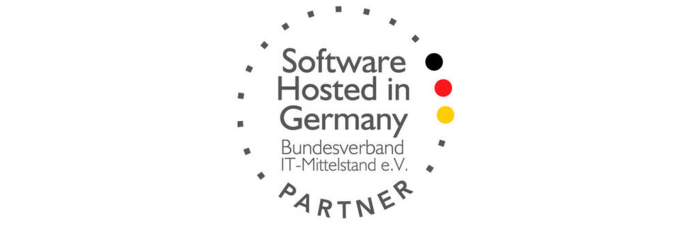 Mit dem „Software Hosted in Germany“-Partnersiegel können deutsche Hosting-Anbieter ihre Kunden auf die Sicherheit ihres Services hinweisen. Mit dem „Software Hosted in Germany“-Partnersiegel können deutsche Hosting-Anbieter ihre Kunden auf die Sicherheit ihres Services hinweisen.