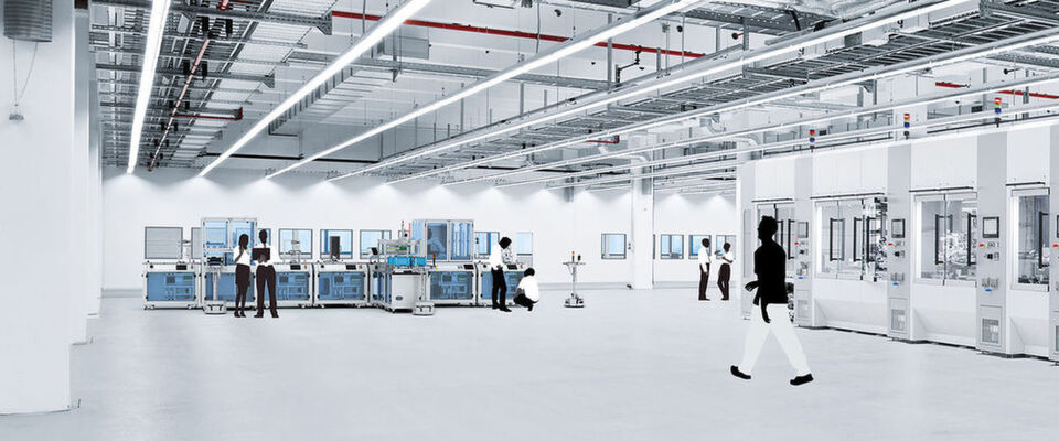 Die "CP Factory", ist Teil der integrierten Lernfabrik am Produktionsstandort von Festo in Scharnhausen, Deutschland. Die "CP Factory", ist Teil der integrierten Lernfabrik am Produktionsstandort von Festo in Scharnhausen, Deutschland.