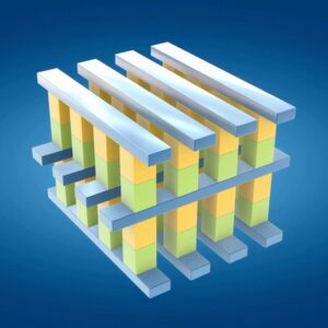 3D Xpoint baut auf einer dreidimensionalen Gitterstruktur in Nanometergröße auf. 3D Xpoint baut auf einer dreidimensionalen Gitterstruktur in Nanometergröße auf.