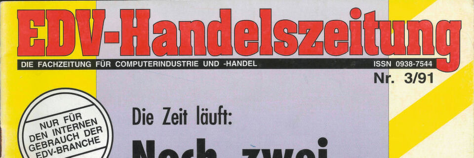 Erstlingswerk: die Premieren-Ausgabe der EDV-Handelszeitung, aus der schließlich die IT-BUSINESS entstand. Erstlingswerk: die Premieren-Ausgabe der EDV-Handelszeitung, aus der schließlich die IT-BUSINESS entstand.