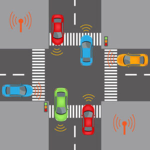 Autos sollen künftig miteinander kommunizieren und ihr Verhalten selbstständig aufeinander abstimmen. Noch steckt diese Car2Car-Kommunikation in den Kinderschuhen, mit einer großen Simulations- und Testsoftware entwerfen Fraunhofer-Forscherinnen und -Forscher jetzt Konzepte für ein sicheres Miteinander auf den Straßen. Autos sollen künftig miteinander kommunizieren und ihr Verhalten selbstständig aufeinander abstimmen. Noch steckt diese Car2Car-Kommunikation in den Kinderschuhen, mit einer großen Simulations- und Testsoftware entwerfen Fraunhofer-Forscherinnen und -Forscher jetzt Konzepte für ein sicheres Miteinander auf den Straßen.