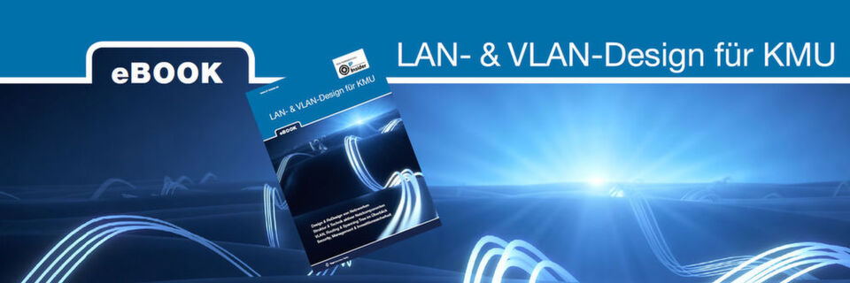 In unserem neuen eBook erläutern wir alles Wissenswerte rund um die Planung und den Aufbau von LANs und VLANs. In unserem neuen eBook erläutern wir alles Wissenswerte rund um die Planung und den Aufbau von LANs und VLANs.