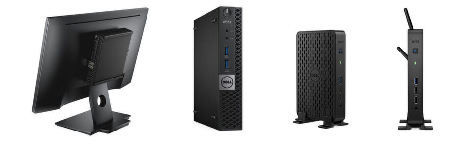 Der Dell Wyse 7040 (links) ist besonders leistungsfähig, der Dell Wyse 3030 LT (rechts) soll derweil mit geringen Gesamtbetriebskosten punkten. Der Dell Wyse 7040 (links) ist besonders leistungsfähig, der Dell Wyse 3030 LT (rechts) soll derweil mit geringen Gesamtbetriebskosten punkten.