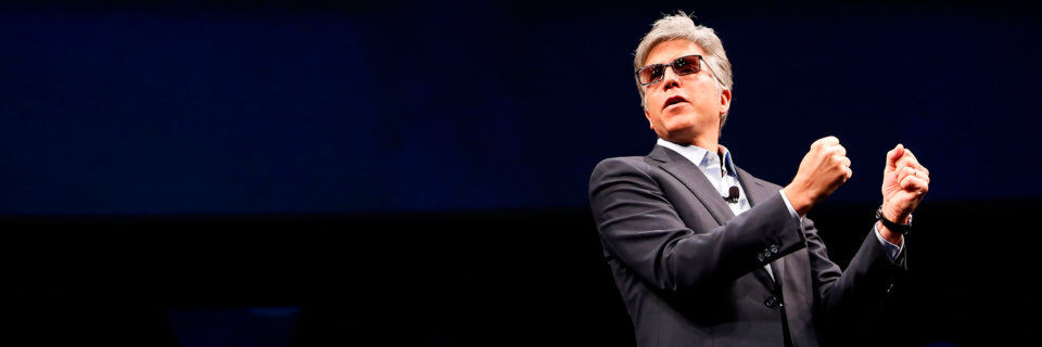 SAP-CEO Bill McDermott bei seiner Eröffnungs-Keynote der Sapphire 2016 SAP-CEO Bill McDermott bei seiner Eröffnungs-Keynote der Sapphire 2016