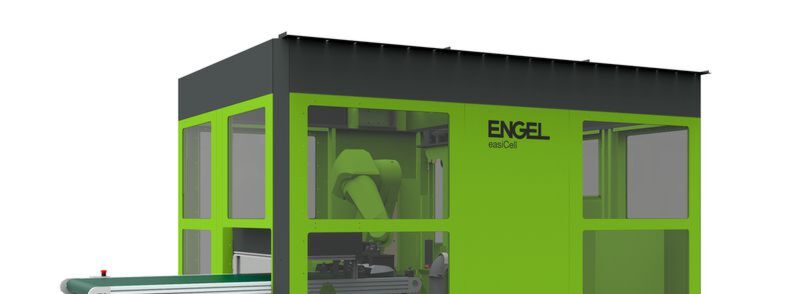 Engel für den Automotive-Sektor: Die neue Engel easicell integriert auf kompakter Fläche Robotertechnik sowie dem Spritzguss vor- und nachgelagerte Prozesseinheiten, wie es heißt. Engel für den Automotive-Sektor: Die neue Engel easicell integriert auf kompakter Fläche Robotertechnik sowie dem Spritzguss vor- und nachgelagerte Prozesseinheiten, wie es heißt.