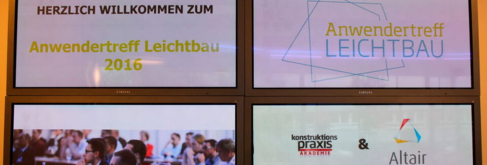 Am 1. und 2. Juni 2016 veranstaltete die Medienmarke konstruktionspraxis den 1. Anwendertreff Leichtbau. Am 1. und 2. Juni 2016 veranstaltete die Medienmarke konstruktionspraxis den 1. Anwendertreff Leichtbau.