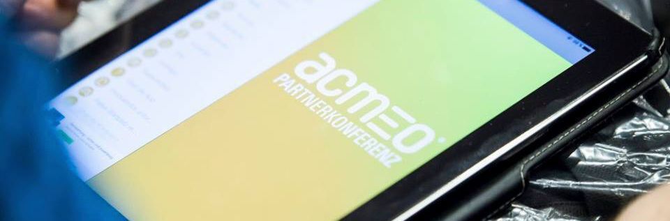 Einen Besucherrekord konnte Acmeo bei der diesjährigen Partnerkonferenz verzeichnen. Einen Besucherrekord konnte Acmeo bei der diesjährigen Partnerkonferenz verzeichnen.