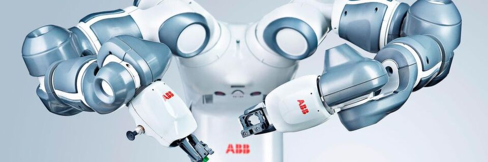 Der Zweiarm-Roboter Yumi wurde als wegweisende Robotiklösung ausgezeichnet. „Traditionelle Ansätze wird man durch Yumi neu überdenken müssen“, sagt Per Vegard Nerseth, Leiter des globalen Geschäftsbereichs Robotik. Der Zweiarm-Roboter Yumi wurde als wegweisende Robotiklösung ausgezeichnet. „Traditionelle Ansätze wird man durch Yumi neu überdenken müssen“, sagt Per Vegard Nerseth, Leiter des globalen Geschäftsbereichs Robotik.
