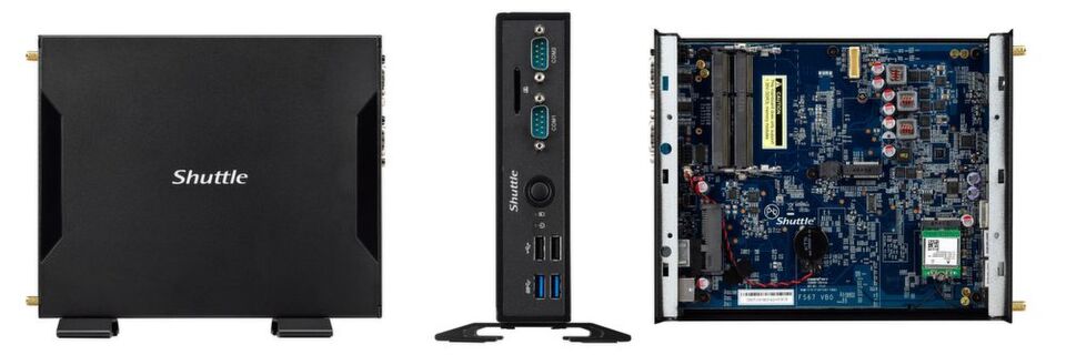 Nicht einmal vier Zentimeter breit ist das Gehäuse der lüfterlosen Barebones der XPC-slim-DS6-Serie. Sie sind mit aktuellen Intel-Skylake-Prozessoren ausgestattet und verfügen nun über schnelles AC-WLAN. Nicht einmal vier Zentimeter breit ist das Gehäuse der lüfterlosen Barebones der XPC-slim-DS6-Serie. Sie sind mit aktuellen Intel-Skylake-Prozessoren ausgestattet und verfügen nun über schnelles AC-WLAN.