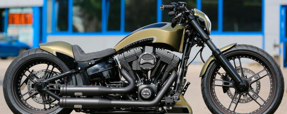 Was ein Schnäppchen: schon ab einer Spende von fünf Euro kann man diese umgebaute Harley-Davidson Breakout gewinnen. Was ein Schnäppchen: schon ab einer Spende von fünf Euro kann man diese umgebaute Harley-Davidson Breakout gewinnen.
