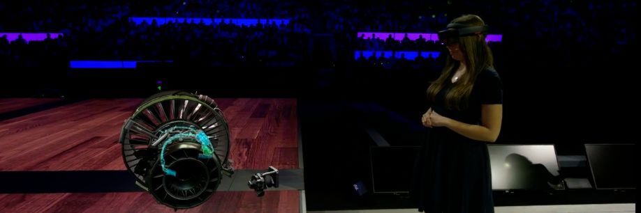 Hololens-Demonstration auf der Microsoft World Partner Conference Hololens-Demonstration auf der Microsoft World Partner Conference