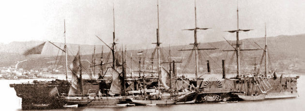 Das Kabelschiff SS Great Eastern verlegte zwischen dem 13. und 27. Juli 1866 die erste beständige Telegrafenleitung durch den Atlantik. Am Tag darauf, vor genau 150 Jahren, nahm der erste schnelle Kommunikationskanal zwischen Europe und Amerika seinen Betrieb auf. Das Kabelschiff SS Great Eastern verlegte zwischen dem 13. und 27. Juli 1866 die erste beständige Telegrafenleitung durch den Atlantik. Am Tag darauf, vor genau 150 Jahren, nahm der erste schnelle Kommunikationskanal zwischen Europe und Amerika seinen Betrieb auf.