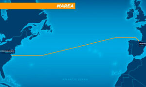 Projekt Marea: Transatlantische Kabelverbindungen haben bis heute Bestand. Im August 2016 wollen Facebook und Microsoft gemeinsam eine neue Hochgeschwindigkeits-Glasfaserleitung von Virginia, USA, nach Bilbao, Spanien legen. Projekt Marea: Transatlantische Kabelverbindungen haben bis heute Bestand. Im August 2016 wollen Facebook und Microsoft gemeinsam eine neue Hochgeschwindigkeits-Glasfaserleitung von Virginia, USA, nach Bilbao, Spanien legen.