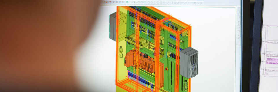 Eine durchgängige Datenhaltung sorgt bei Blumenbecker für mehr Effizienz von der Elektroplanung bis zum Versand. Bei der Aufbauplanung verwenden die Spezialisten für Steuerungs- und Schaltanlagenbau das 3D-Engineering-Tool 'Eplan Pro Panel'. Eine durchgängige Datenhaltung sorgt bei Blumenbecker für mehr Effizienz von der Elektroplanung bis zum Versand. Bei der Aufbauplanung verwenden die Spezialisten für Steuerungs- und Schaltanlagenbau das 3D-Engineering-Tool 'Eplan Pro Panel'.