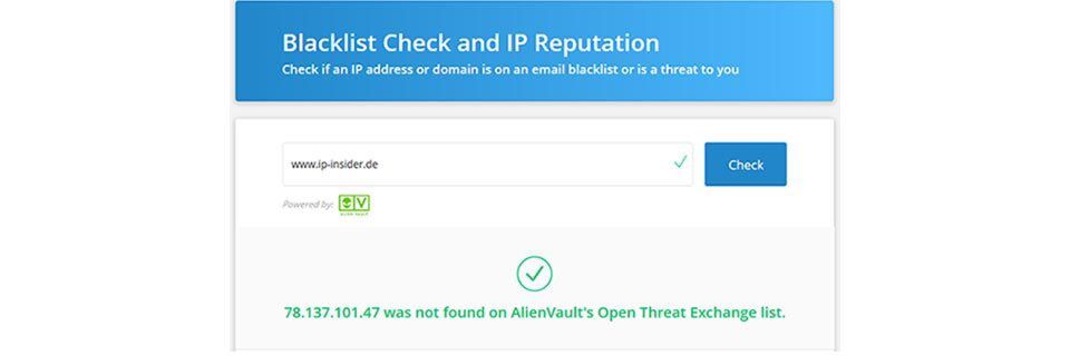 Blacklist Check and IP Reputation testet, ob eine IP-Adresse auf einer Blacklist steht oder als schädlich gekennzeichnet ist. Blacklist Check and IP Reputation testet, ob eine IP-Adresse auf einer Blacklist steht oder als schädlich gekennzeichnet ist.
