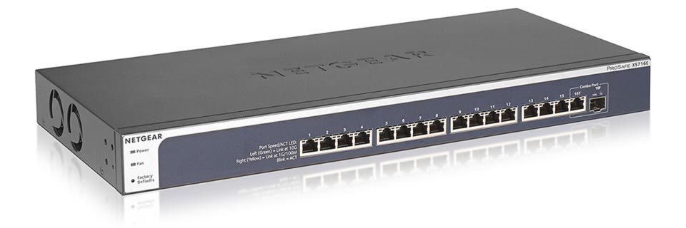 Netgear hat den Prosafe XS716E für preissensible kleine und mittelständische Kunden entwickelt. Netgear hat den Prosafe XS716E für preissensible kleine und mittelständische Kunden entwickelt.
