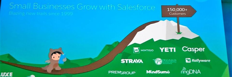 Über 150.000 kleine und mittlere Unternehmen haben Salesforce im Einsatz. Über 150.000 kleine und mittlere Unternehmen haben Salesforce im Einsatz.