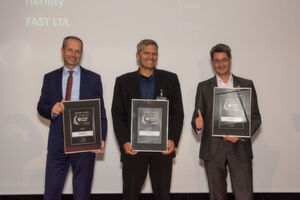 Die Gewinner des Storage-Insider Readers' Choice Award 2016 in der Kategorie Archivierung: von links nach rechts: Michael Jordan, Reiner Bielmeier und Georg Csajkas Die Gewinner des Storage-Insider Readers' Choice Award 2016 in der Kategorie Archivierung: von links nach rechts: Michael Jordan, Reiner Bielmeier und Georg Csajkas