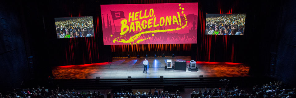 Mark Collier, Chief Operating Officer der OpenStack Foundation, begrüßt das Publikum in Barcelona. Mark Collier, Chief Operating Officer der OpenStack Foundation, begrüßt das Publikum in Barcelona.