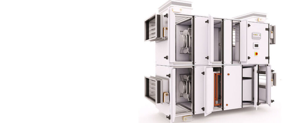 Die Baureihe „Hygcond“ steht für modular aufgebaute Klimageräte mit allen lufttechnischen Funktionen. Das System ist in 18 verschiedenen Baugrößen bis zu einer Luftmenge von 100.000 Kubikmeter pro Stunde lieferbar. Die Baureihe „Hygcond“ steht für modular aufgebaute Klimageräte mit allen lufttechnischen Funktionen. Das System ist in 18 verschiedenen Baugrößen bis zu einer Luftmenge von 100.000 Kubikmeter pro Stunde lieferbar.