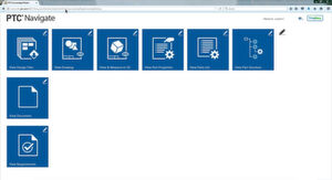 Mit PTC Navigate hat der Benutzer App-ähnlichen Zugriff auf PLM-Dateien und weitere Informationen. Mit PTC Navigate hat der Benutzer App-ähnlichen Zugriff auf PLM-Dateien und weitere Informationen.