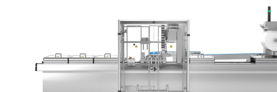 Die Bedienung, Rezeptverwaltung und Steuerung des H 052 erfolgen am ergonomischen HMI der Tiefziehverpackungsmaschine. Die Bedienung, Rezeptverwaltung und Steuerung des H 052 erfolgen am ergonomischen HMI der Tiefziehverpackungsmaschine.