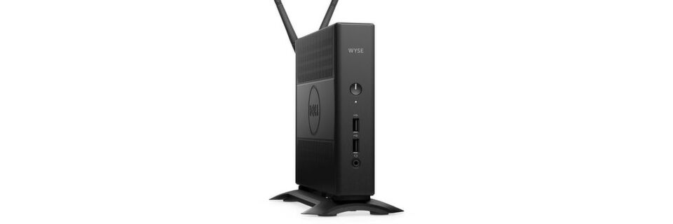 Ausgestattet mit einem AMD-Quad-Core-Prozessor unterstützt der Thin Client Dell Wyse 5060 bis zu zwei 4K-Displays. Ausgestattet mit einem AMD-Quad-Core-Prozessor unterstützt der Thin Client Dell Wyse 5060 bis zu zwei 4K-Displays.