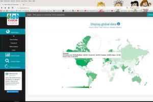 Cisco hat mit seiner Webseite zum Thema „Global IPv6 Adoption“ Verbreitung und Einsatz des Protokolls im Blick. Im weltweiten Vergleich steht Deutschland mit 50 Prozent bei der Bereitstellung von IPv6 nicht so schlecht da. Cisco hat mit seiner Webseite zum Thema „Global IPv6 Adoption“ Verbreitung und Einsatz des Protokolls im Blick. Im weltweiten Vergleich steht Deutschland mit 50 Prozent bei der Bereitstellung von IPv6 nicht so schlecht da.