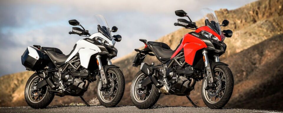 Ducati Multistrada 950 mit und ohne Travelpaket. Ducati Multistrada 950 mit und ohne Travelpaket.