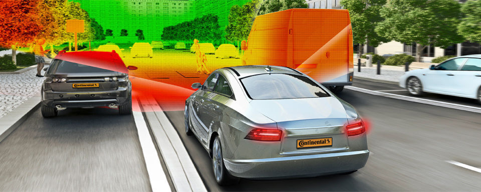 Continental entwikelt die nächste Stufe des so genannten Umfeldmodells, bei dem Sensoren die Umgebung um das Fahrzeug dreidimensional erfassen. Continental entwikelt die nächste Stufe des so genannten Umfeldmodells, bei dem Sensoren die Umgebung um das Fahrzeug dreidimensional erfassen.