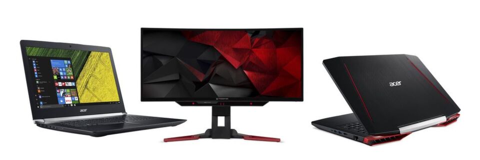 Mit neuen Monitoren, Notebooks und Rechnern brennt Acer auf der CES ein wahres Gaming-Feuerwerk ab. Eye-Tracking bieten gleich mehrere Geräte. Mit neuen Monitoren, Notebooks und Rechnern brennt Acer auf der CES ein wahres Gaming-Feuerwerk ab. Eye-Tracking bieten gleich mehrere Geräte.