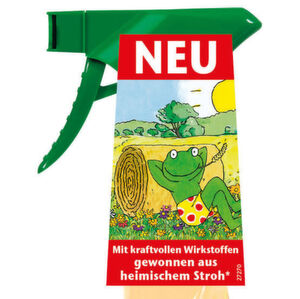 Sunliquid-Bioethanol aus Agrarreststoffen ersetzt 100 Prozent des herkömmlichen Ethanol im Frosch Bio-Spiritus Multiflächen-Reiniger. Sunliquid-Bioethanol aus Agrarreststoffen ersetzt 100 Prozent des herkömmlichen Ethanol im Frosch Bio-Spiritus Multiflächen-Reiniger.