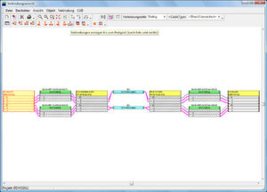 Das Tool der AT+C EDV GmbH, VM.7" stellt unter anderem schematisch die Verbindungswege dar. Das Tool der AT+C EDV GmbH, VM.7" stellt unter anderem schematisch die Verbindungswege dar.