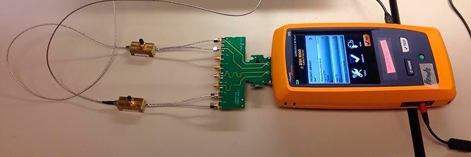 Der DSX-8000 CableAnalyzer ist von Herstellern von Cat-8-Lösungen freigegeben worden. Der DSX-8000 CableAnalyzer ist von Herstellern von Cat-8-Lösungen freigegeben worden.