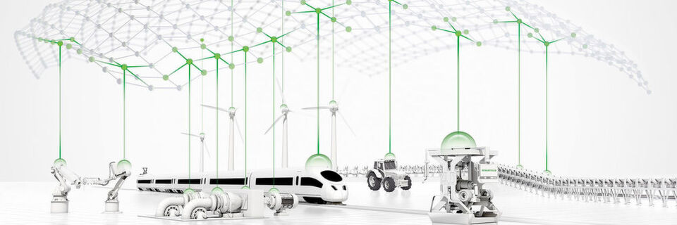 Mit seinem Smart Ecosystem 4.0 bietet Schaeffler eine ganzheitliche, cloudbasierte Soft- und Hardware-Infrastruktur, die von sensorisierten Komponenten bis zu digitalen Services alle Stufen der digitalen Wertschöpfung umfasst. Mit seinem Smart Ecosystem 4.0 bietet Schaeffler eine ganzheitliche, cloudbasierte Soft- und Hardware-Infrastruktur, die von sensorisierten Komponenten bis zu digitalen Services alle Stufen der digitalen Wertschöpfung umfasst.