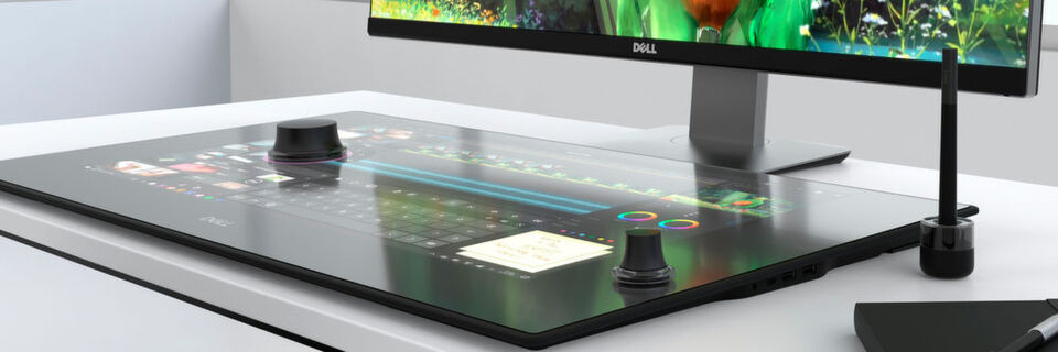 Zu den CES-Neuheiten von Dell zählt der horizontale Touchscreen-Monitor Canvas. Zu den CES-Neuheiten von Dell zählt der horizontale Touchscreen-Monitor Canvas.
