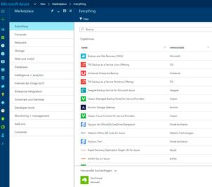 In Microsoft Azure stehen verschiedene Sicherungslösungen von Drittanbietern zur Verfügung. Diese sind auch dazu in der Lage, Daten aus Office 365 zu sichern. In Microsoft Azure stehen verschiedene Sicherungslösungen von Drittanbietern zur Verfügung. Diese sind auch dazu in der Lage, Daten aus Office 365 zu sichern.
