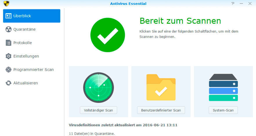 Auch ein Virenschutz lässt sich über das NAS realisieren. Auch ein Virenschutz lässt sich über das NAS realisieren.