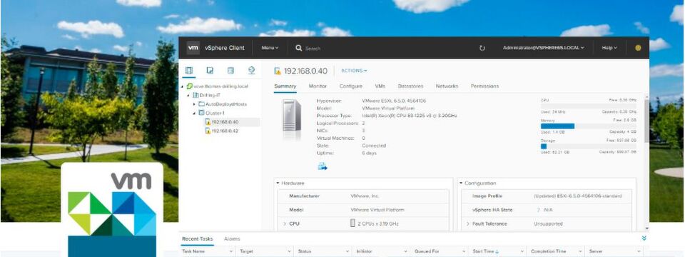 Die neue vCenter-Appliance 6.5 bringt zahlreiche Verbesserungen und einen deutoich vereinfachten Setup-Prozeß. Die neue vCenter-Appliance 6.5 bringt zahlreiche Verbesserungen und einen deutoich vereinfachten Setup-Prozeß.