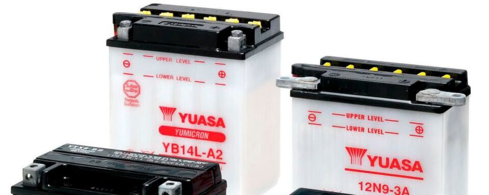 Yuasa bietet eine Auswahl an Starterbatterien für verschiedene Motorräder und Motorfahrzeuge an. Yuasa bietet eine Auswahl an Starterbatterien für verschiedene Motorräder und Motorfahrzeuge an.
