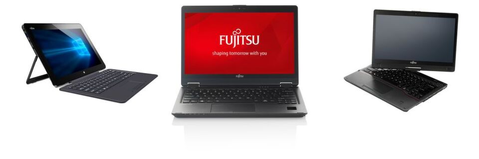 Das Lifebook P272 ist das erste Fujitsu-Convertible mit 360-Grad-Scharnier. Deneben kommen noch das Stylistic R727 und das Lifebook T937 als weitere 2-in-1-Neuheiten. Das Lifebook P272 ist das erste Fujitsu-Convertible mit 360-Grad-Scharnier. Deneben kommen noch das Stylistic R727 und das Lifebook T937 als weitere 2-in-1-Neuheiten.