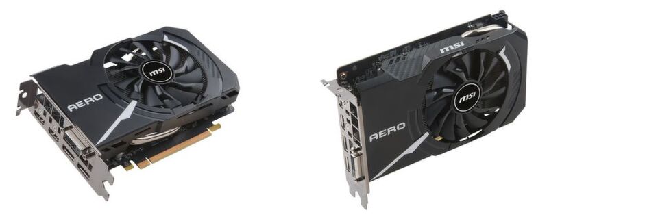 MSI bietet die kompakt Grafikkarte GTX 1060 Aero ITX in zwei Varianten an: Mit drei oder mit sechs GB GDDR5 als Grafikspeicher. MSI bietet die kompakt Grafikkarte GTX 1060 Aero ITX in zwei Varianten an: Mit drei oder mit sechs GB GDDR5 als Grafikspeicher.